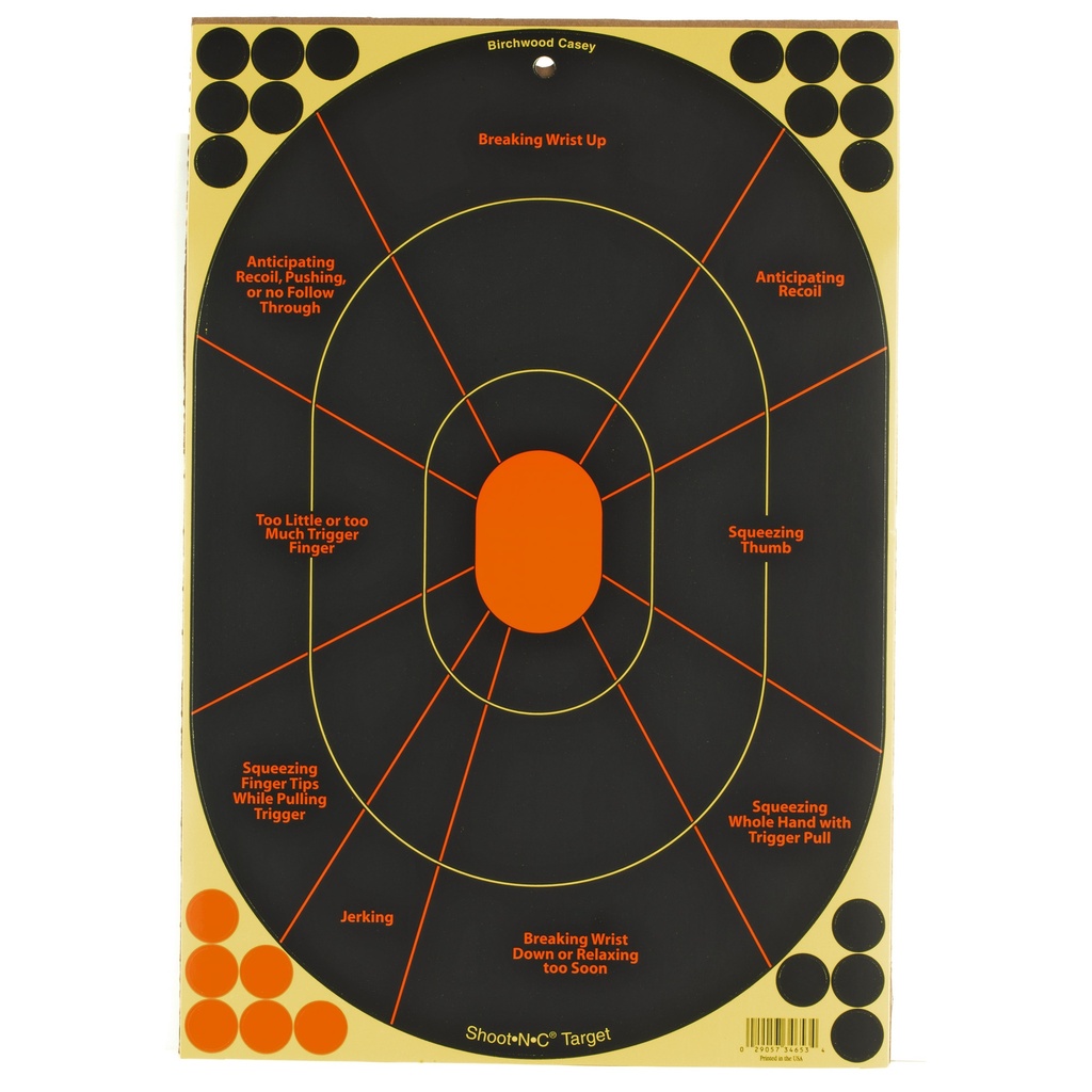 Birchwood Casey B/C SHT-N-C HANDGUN TRNR 5-12X18"