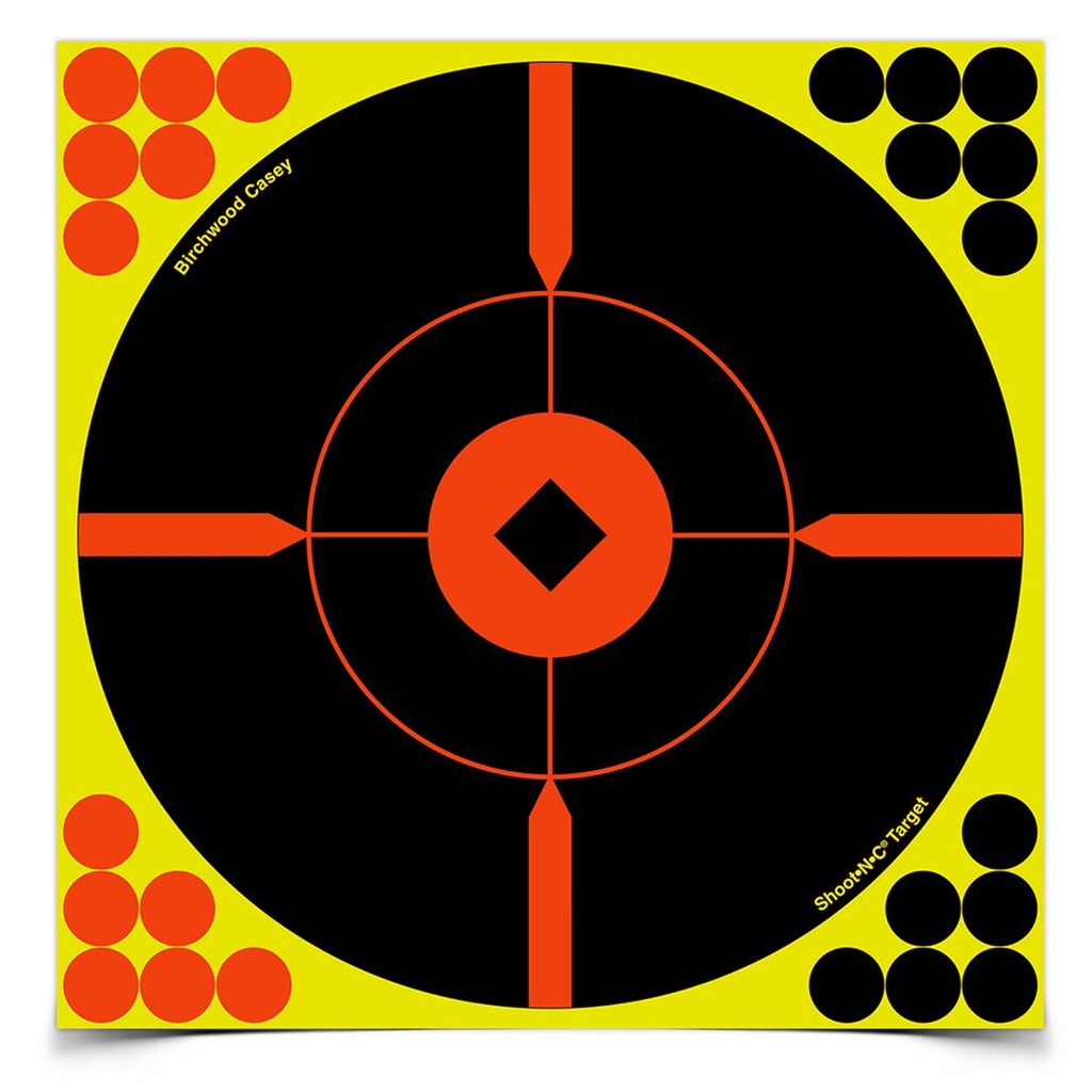 Birchwood Casey B/C SHT-N-C CRSHR-BULLSEYE TGT 6-8"