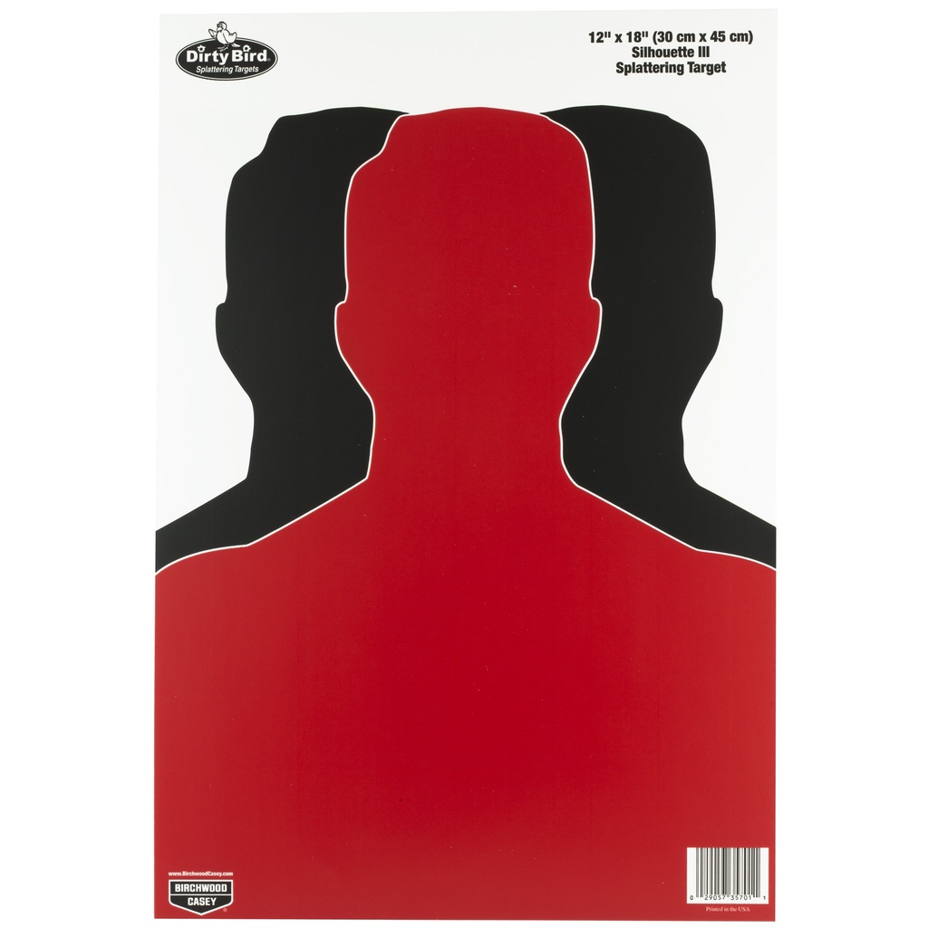 Birchwood Casey B/C DIRTY BIRD SIL III TGT 8-12X18