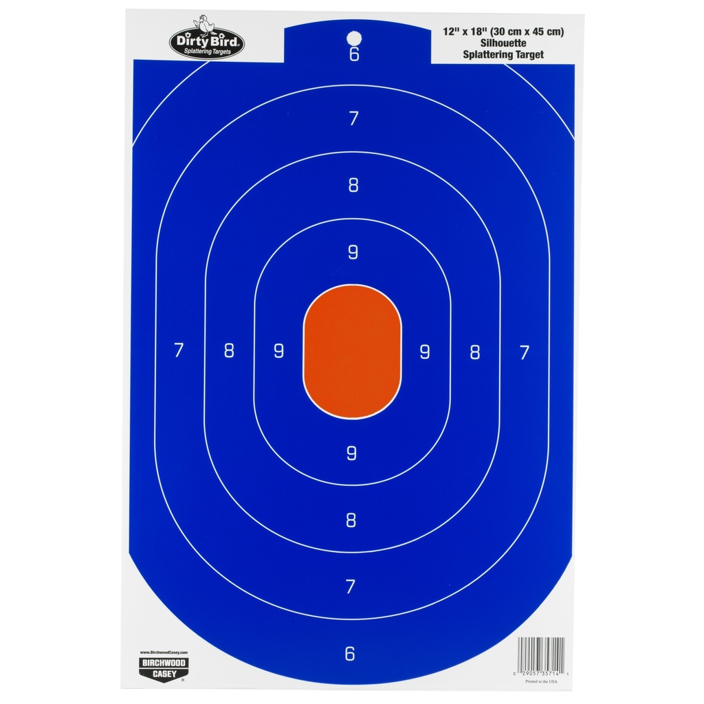 Birchwood Casey B/C DIRTY BIRD BL/OR SILHOU 8PK