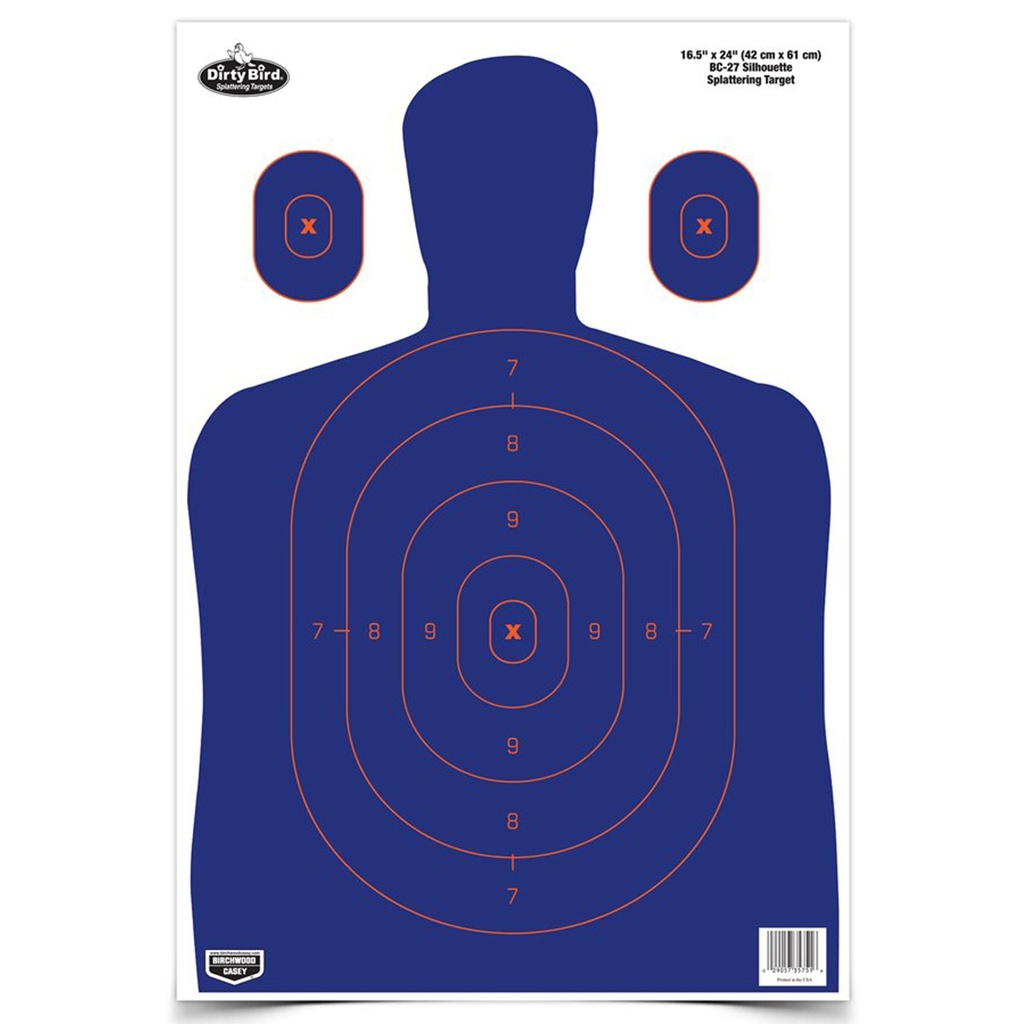 Birchwood Casey B/C DIRTY BIRD BL/OR SILHOU TRGT 3PK
