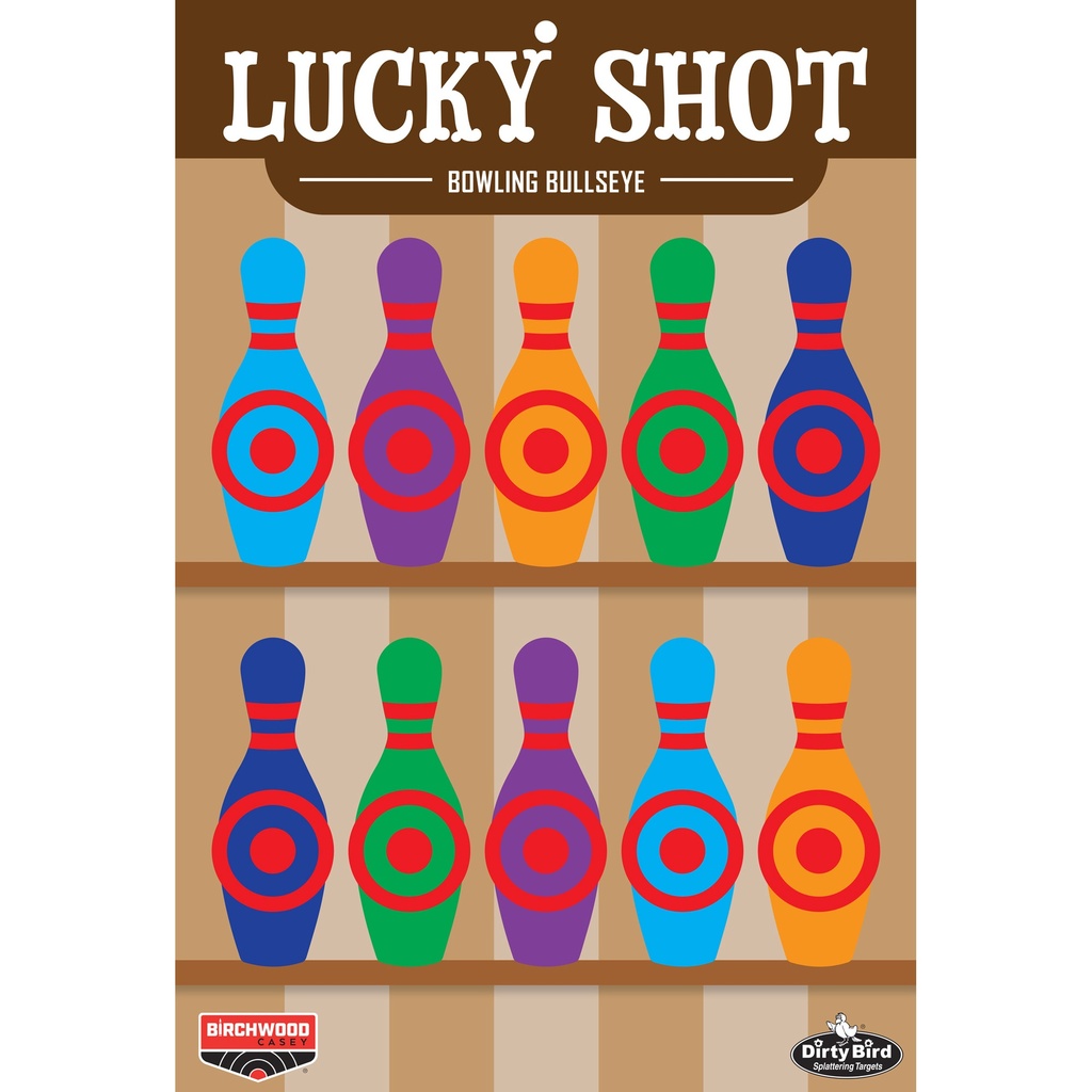 Birchwood Casey B/C DIRTY BIRD LUCK SHOT BOWLING 6PK
