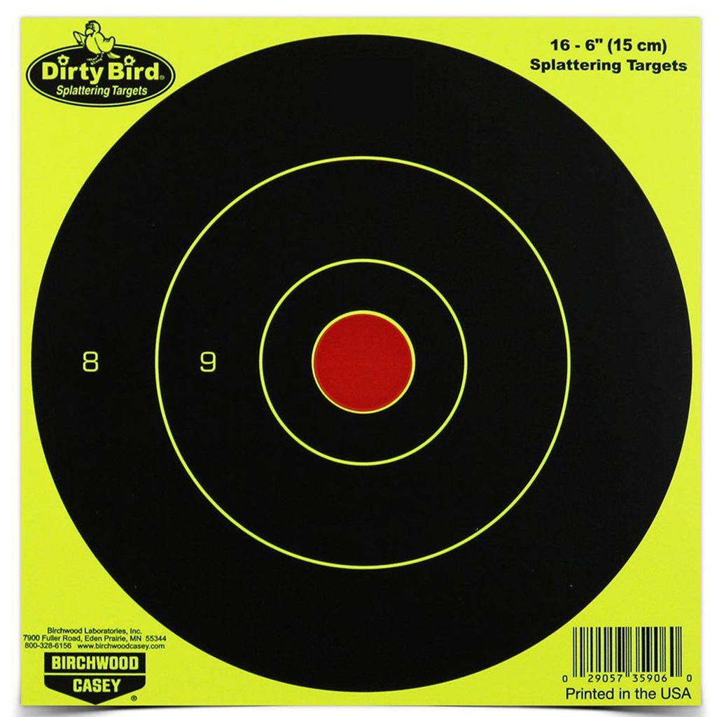 Birchwood Casey B/C DIRTY BIRD YELLOW RND TGT 16-6"