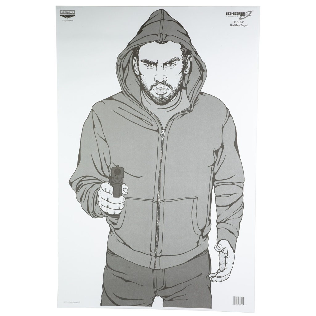 Birchwood Casey B/C EZE-SCORER BAD GUY TGT 100-23X35