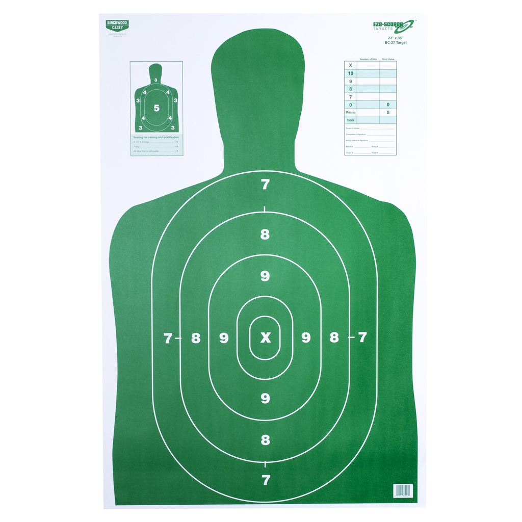Birchwood Casey B/C EZE-SCORER BC27 GRN TGT100-23X35