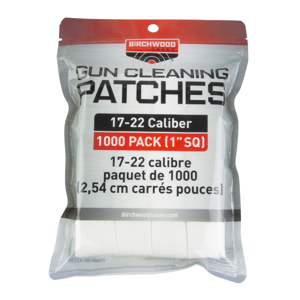 Birchwood Casey B/C PATCH 1" SQ 17-22CAL 1000 PK