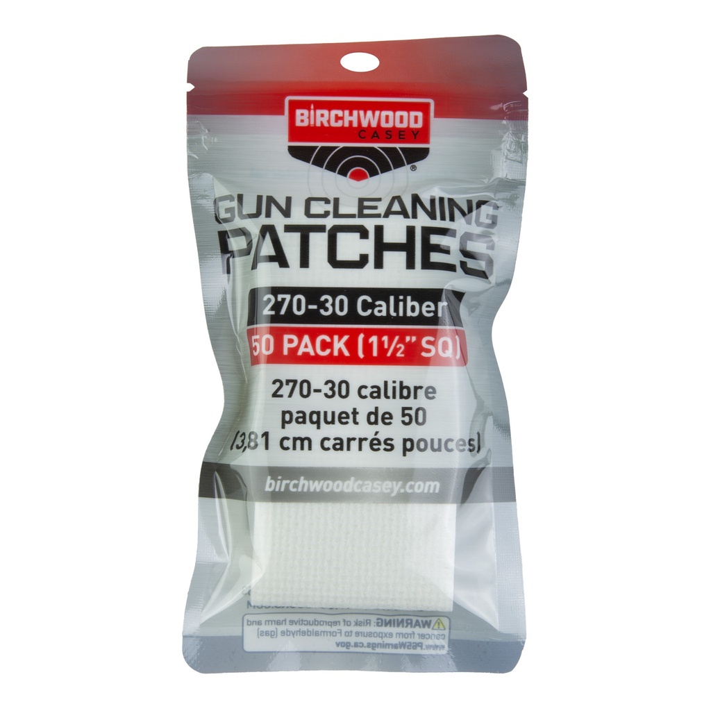 Birchwood Casey B/C PATCH 1-1/2 SQ 270-30CAL 50PK