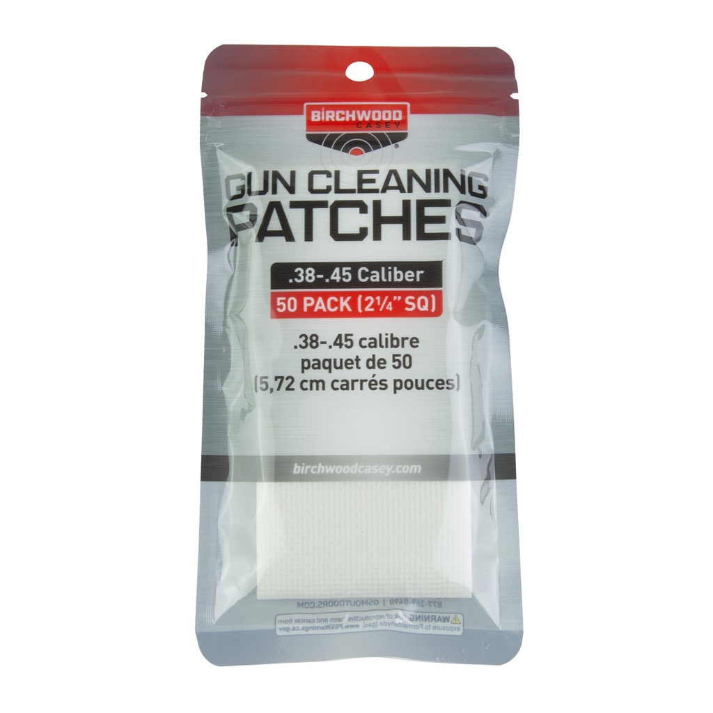 Birchwood Casey B/C PATCH 2-1/4 SQ 38-45CAL 50PK
