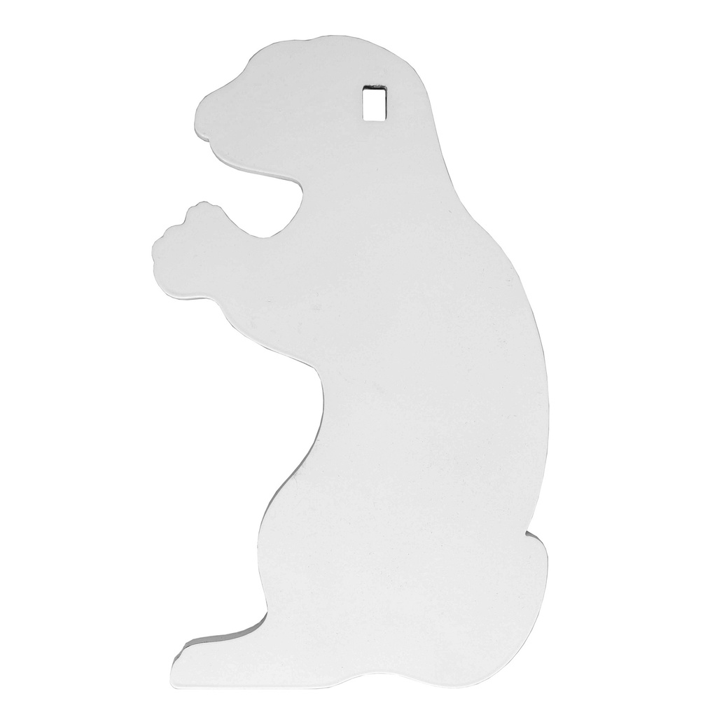 Birchwood Casey B/C AR500 3/8" SILHOUETTE GOPHER WHT