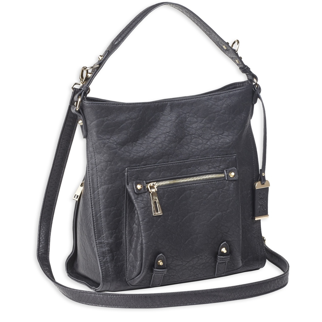 BULLDOG HOBO ANNA PURSE BLACK