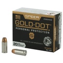 Speer Ammunition SPR GOLD DOT 32ACP 60GR HP 20/200