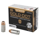 Speer Ammunition SPR GOLD DOT 380ACP 90GR HP 20/200