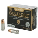 Speer Ammunition SPR GOLD DOT 9MM+P 124G HP SB 20/200