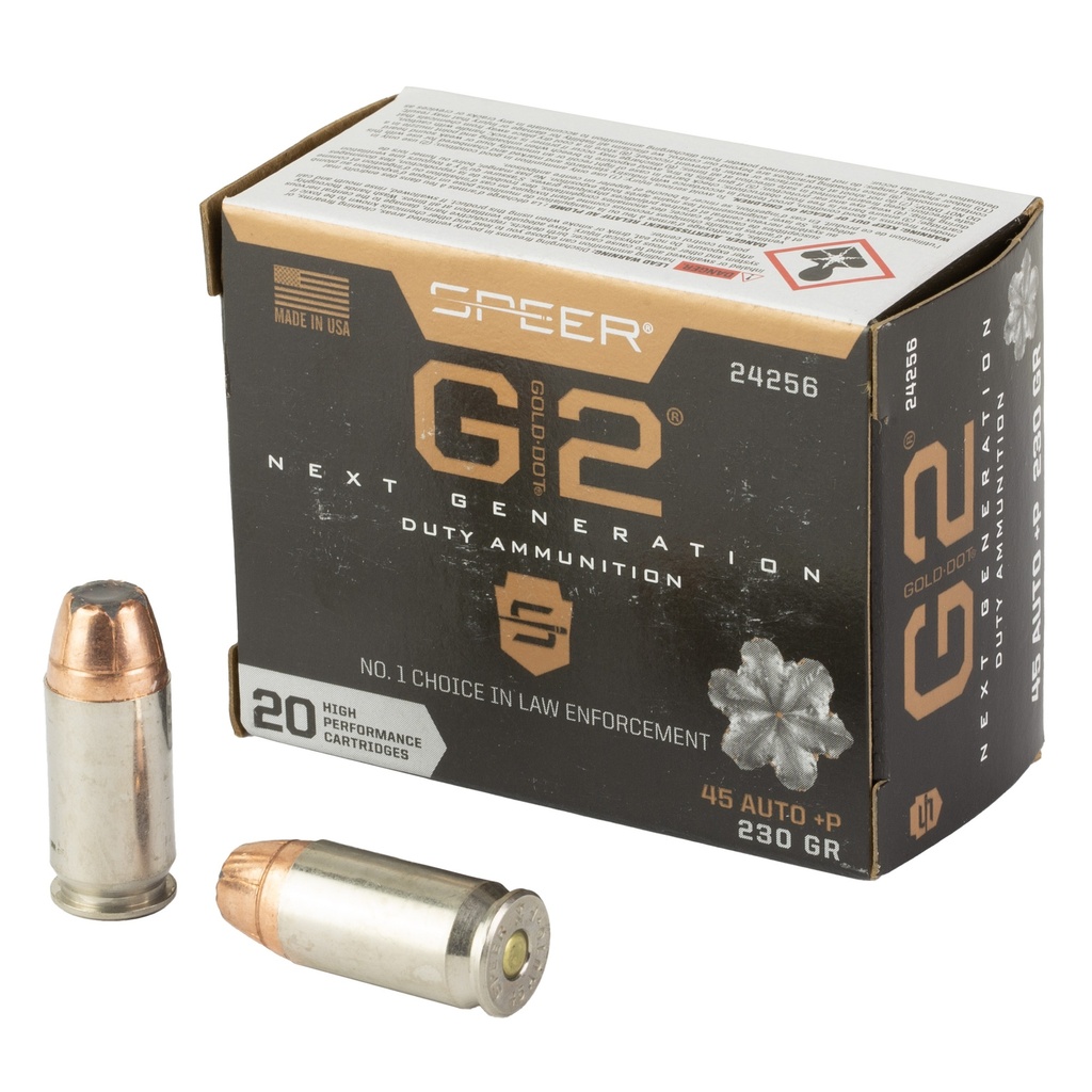 Speer Ammunition SPR GOLD DOT G2 45ACP 230GR 20/200