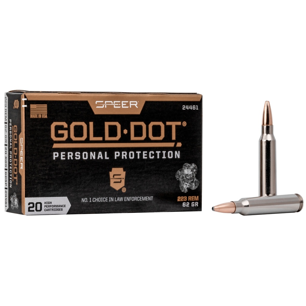 Speer Ammunition SPR GOLD DOT 223 REM 62GR SP 20/200
