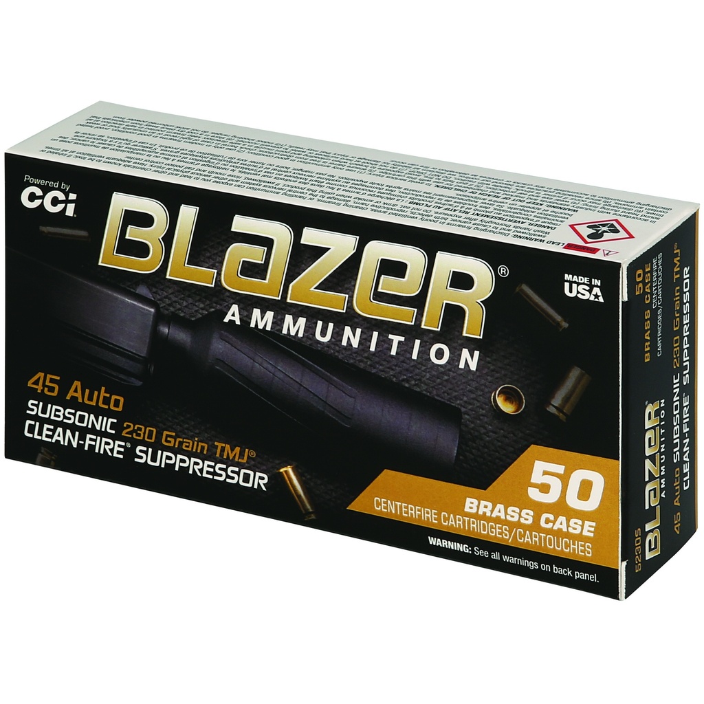 CCI BLAZER BRASS 45ACP SUP 230GR TMJ