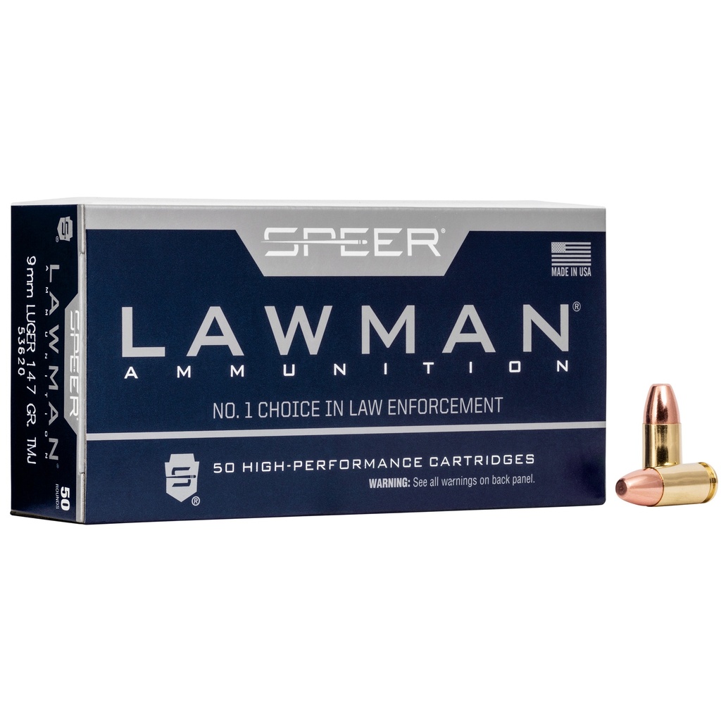 Speer Ammunition SPR LAWMAN 9MM 147GR TMJ 50/1000