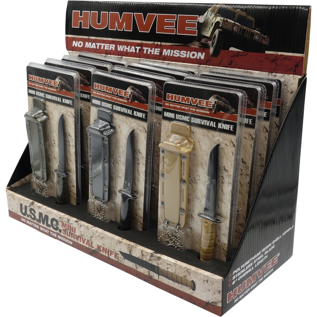 Caliber Gourmet CBG HUMVEE NCK KNF DSPLY 12PC W/STH