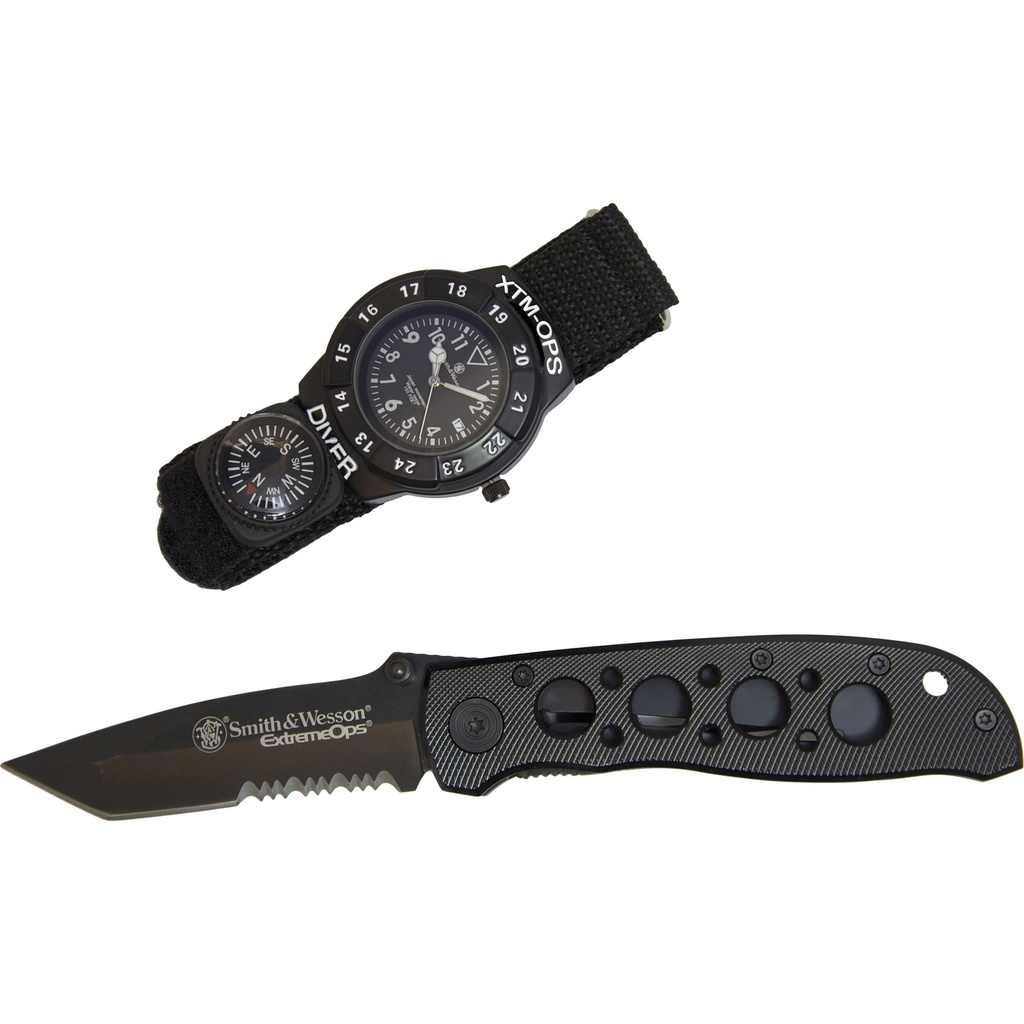 Caliber Gourmet CBG S&W EXTREME OPS KNIFE/WATCH BLACK