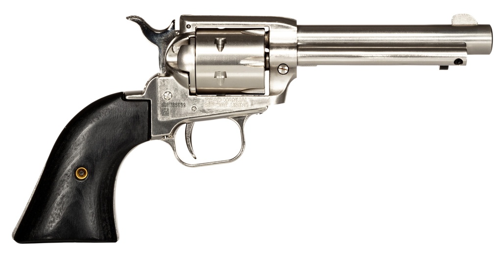 Heritage Manufacturing 22LR NICKEL 4.75" FS BLACK LAM