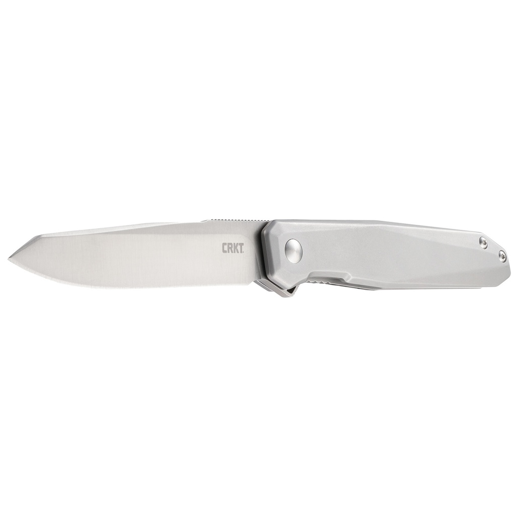 Columbia River Knife & Tool CRKT FACET SILVER 3.37" PLAIN EDGE