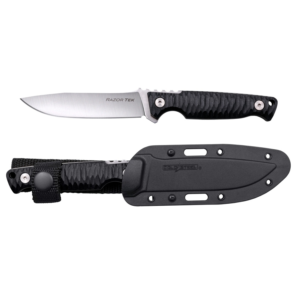 COLD STL RAZORTEK 4" BLACK W/SHEATH