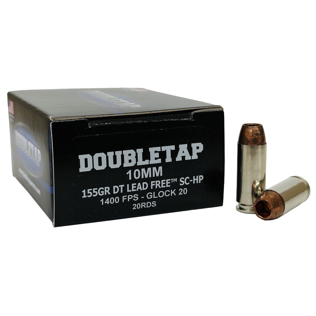 DoubleTap Ammunition DBLTAP 10MM 155GR SCHP 20/1000