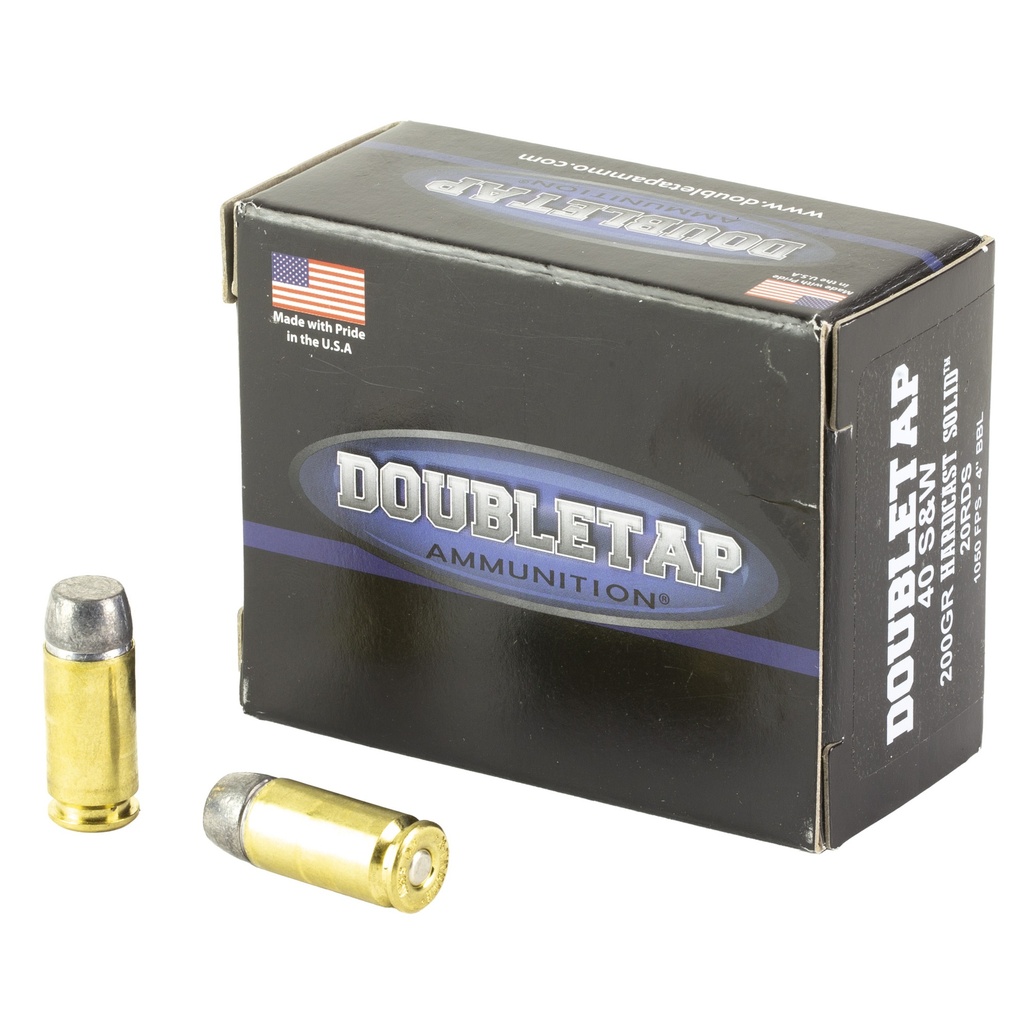 DoubleTap Ammunition DBLTAP 40S&W 200GR HARDCAST 20/1000
