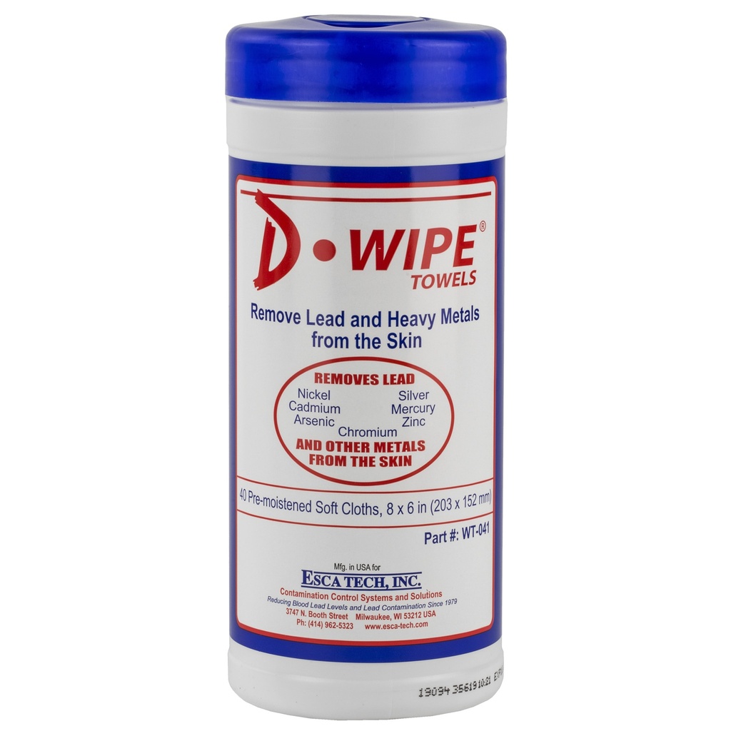D-Lead D-WIPE TOWELS 12-40 CT CANISTERS