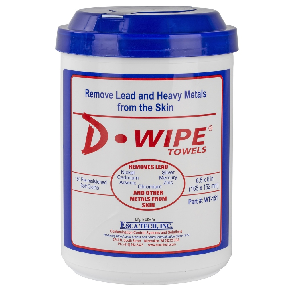 D-Lead D-WIPE TOWELS 8-150 CT CANISTERS