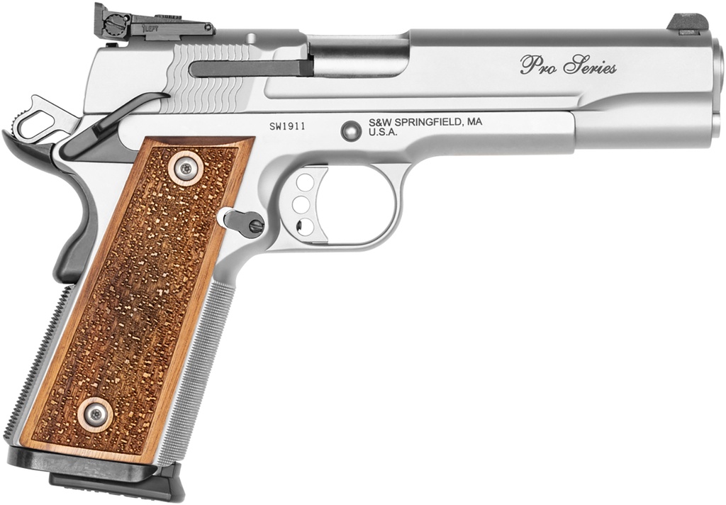 Smith and Wesson SW1911 9MM 10+1 5" SS/WD AS  #