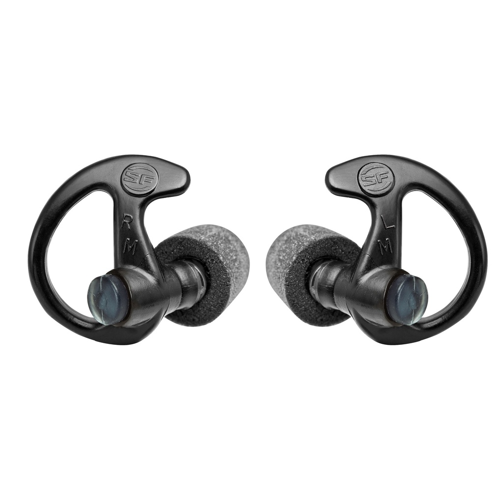 SUREFIRE SONIC DFNDR MED BLACK 1 PAIR