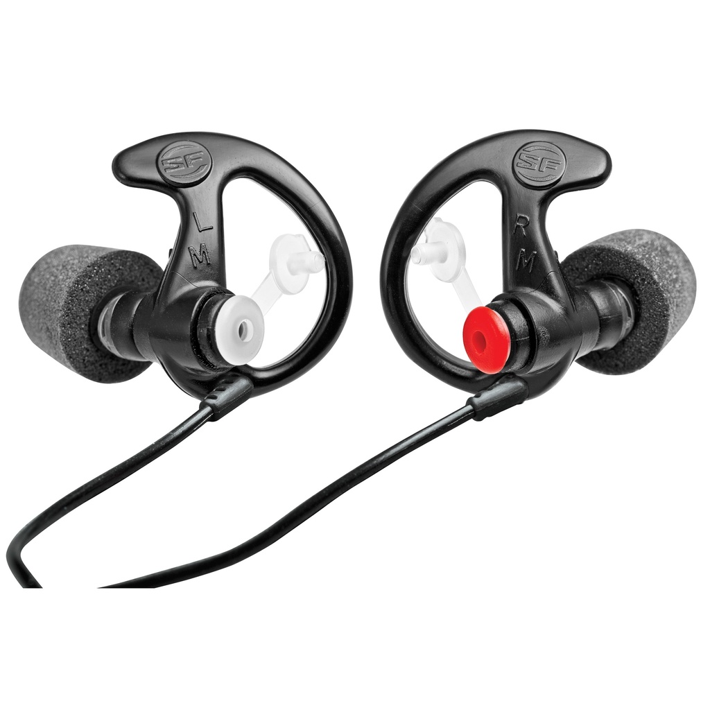 SUREFIRE SONIC DFNDR7 MD BLACK 1 PAIR