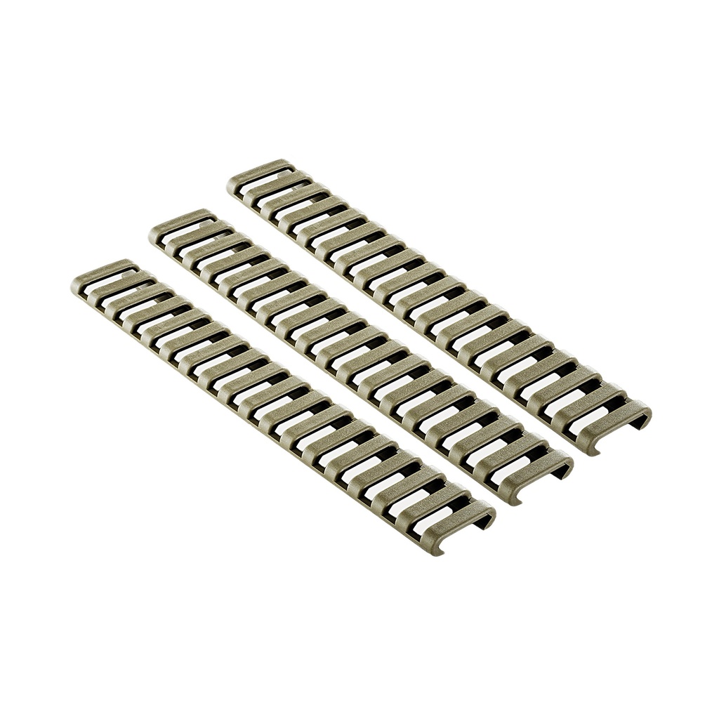 ERGO 18-SLOT LDDR RAIL COVERS 3PK DE