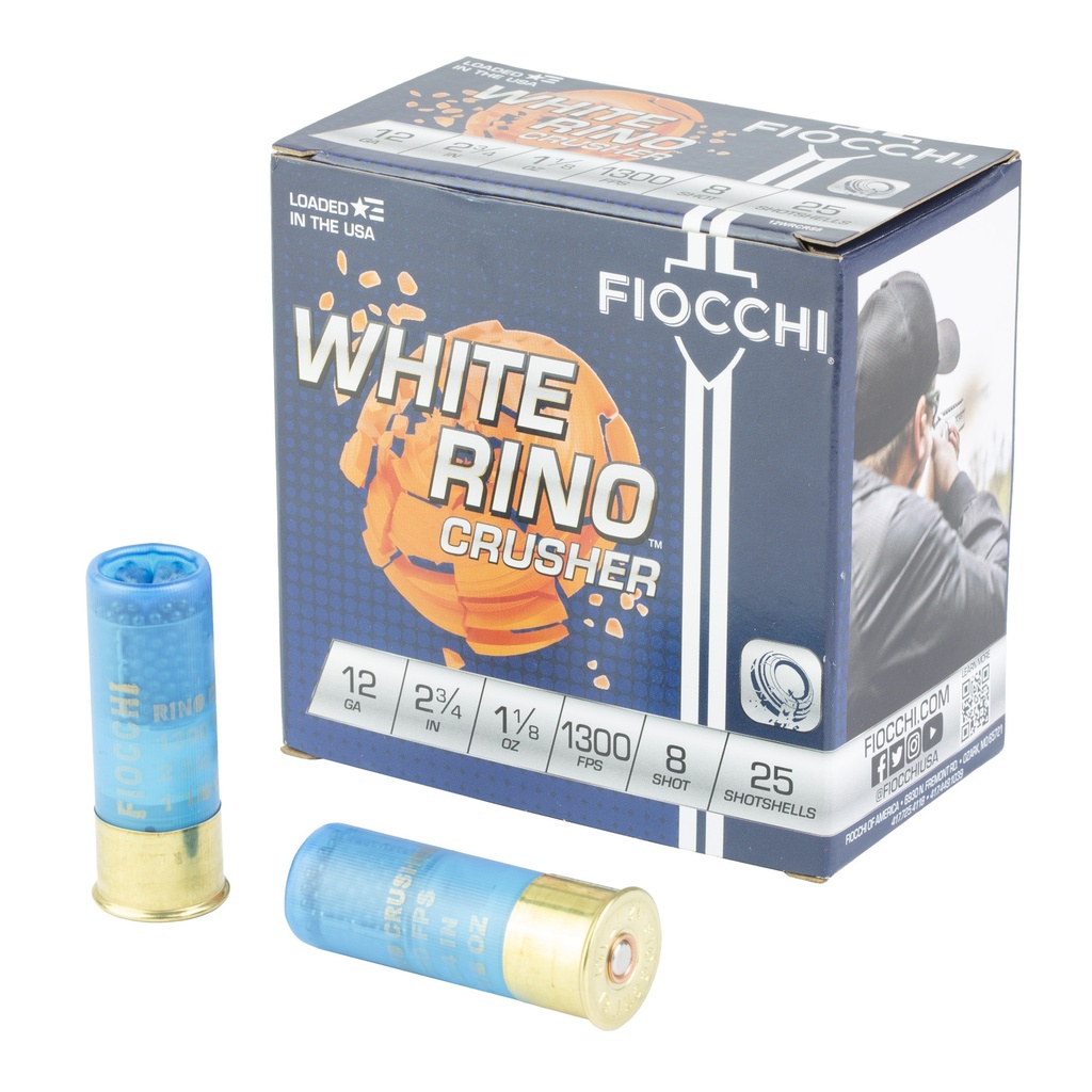 FIOCCHI W RINO CRSHR 12GA #8 25/250