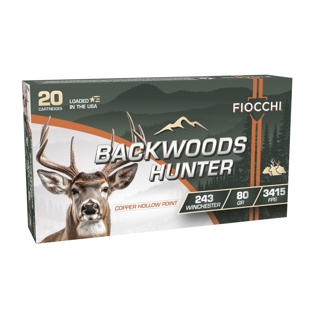 FIOCCHI BKWD HNTR 243WIN 80GR 20/200