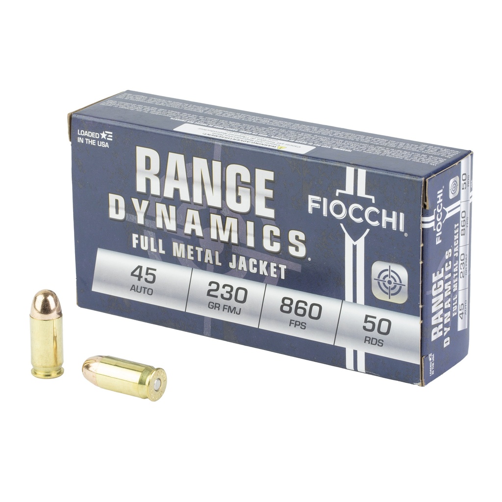 FIOCCHI RD 45ACP 230GR FMJ 50/1000