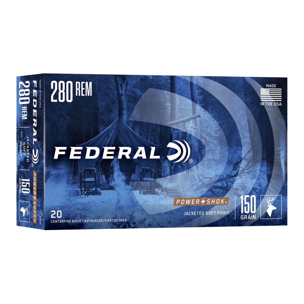 Federal FED PWRSHK 280REM 150GR SP 20/200