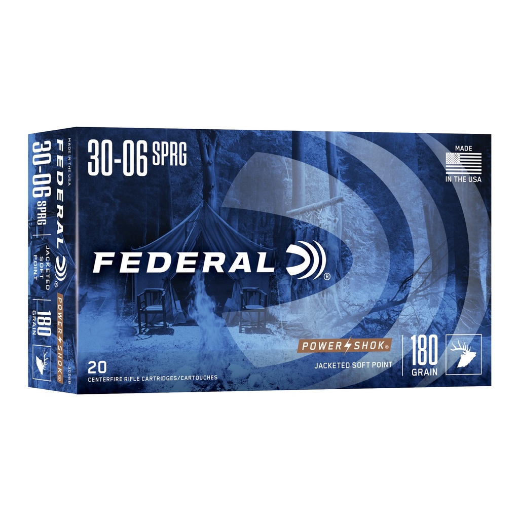 Federal FED PWRSHK 3006 180GR SP 20/200