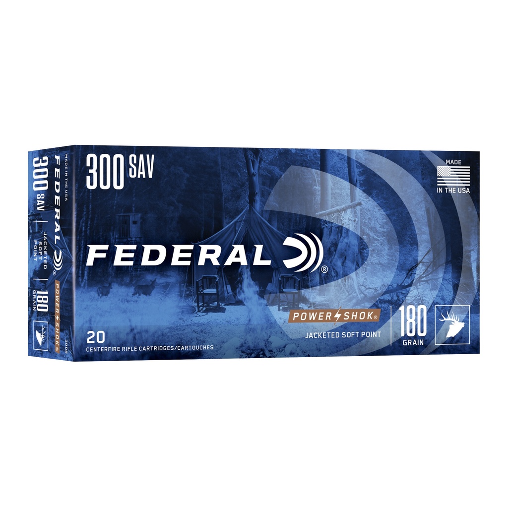 Federal FED PWRSHK 300SAV 180GR SP 20/200