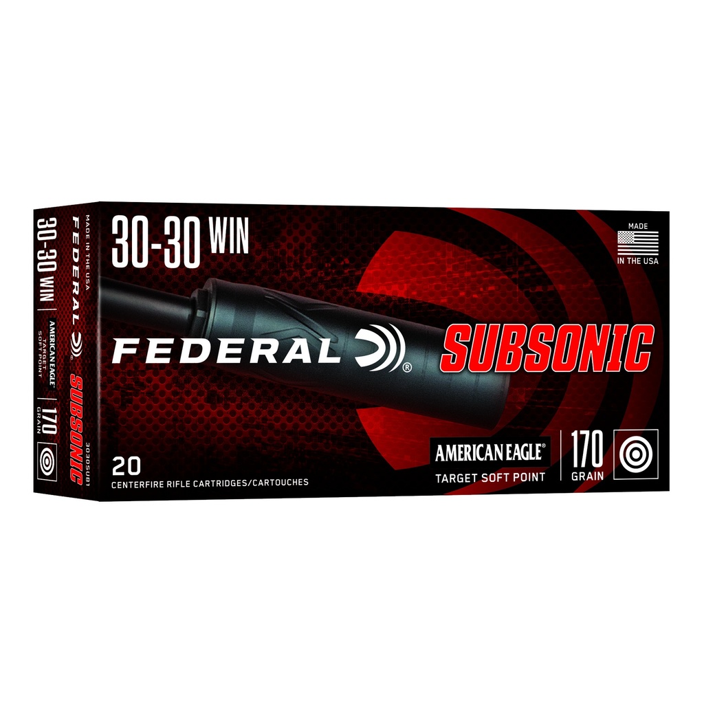 Federal FED SUBSON 30-30WIN 170GR TSP 20/200