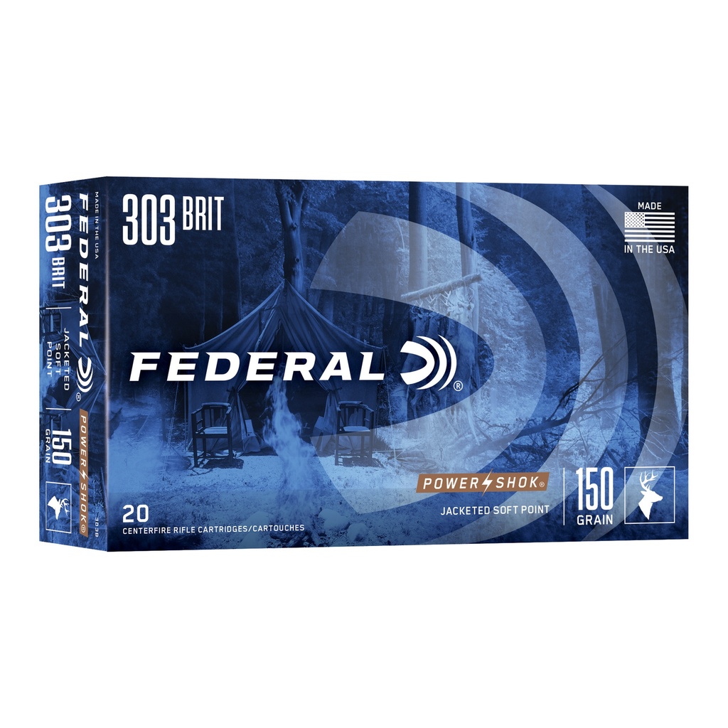 Federal FED PWRSHK 303BRIT 150GR SP 20/200