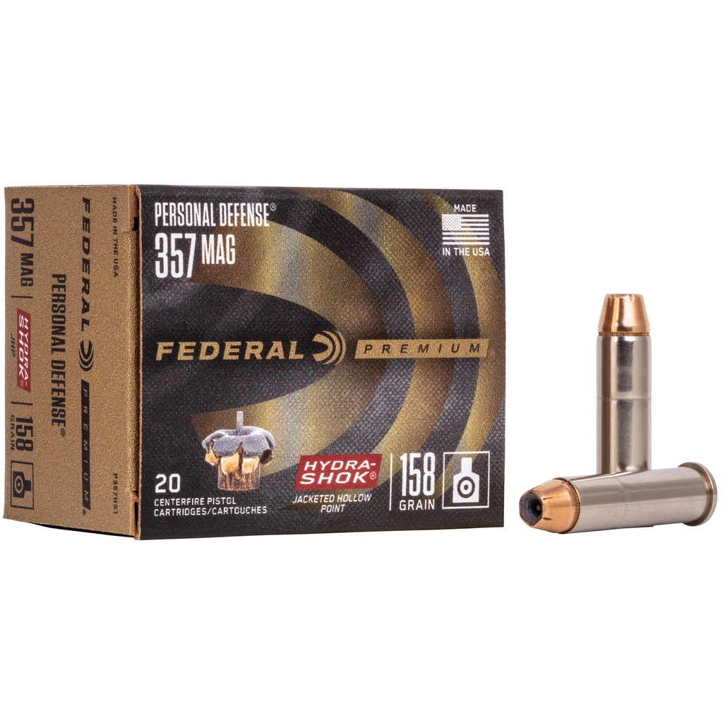 Federal FED HYDRA-SHOK 357MAG 158GR 20/500