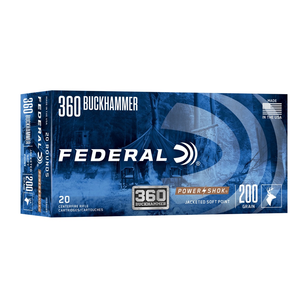 Federal FED PWRSHK 360 BCKHMMR 200GR 20/200