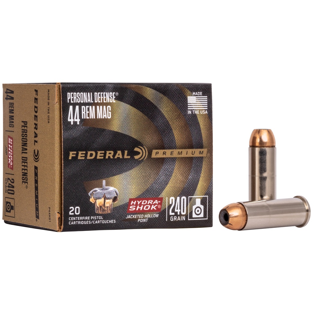 Federal FED HYDRA-SHOK 44MAG 240GR 20/500