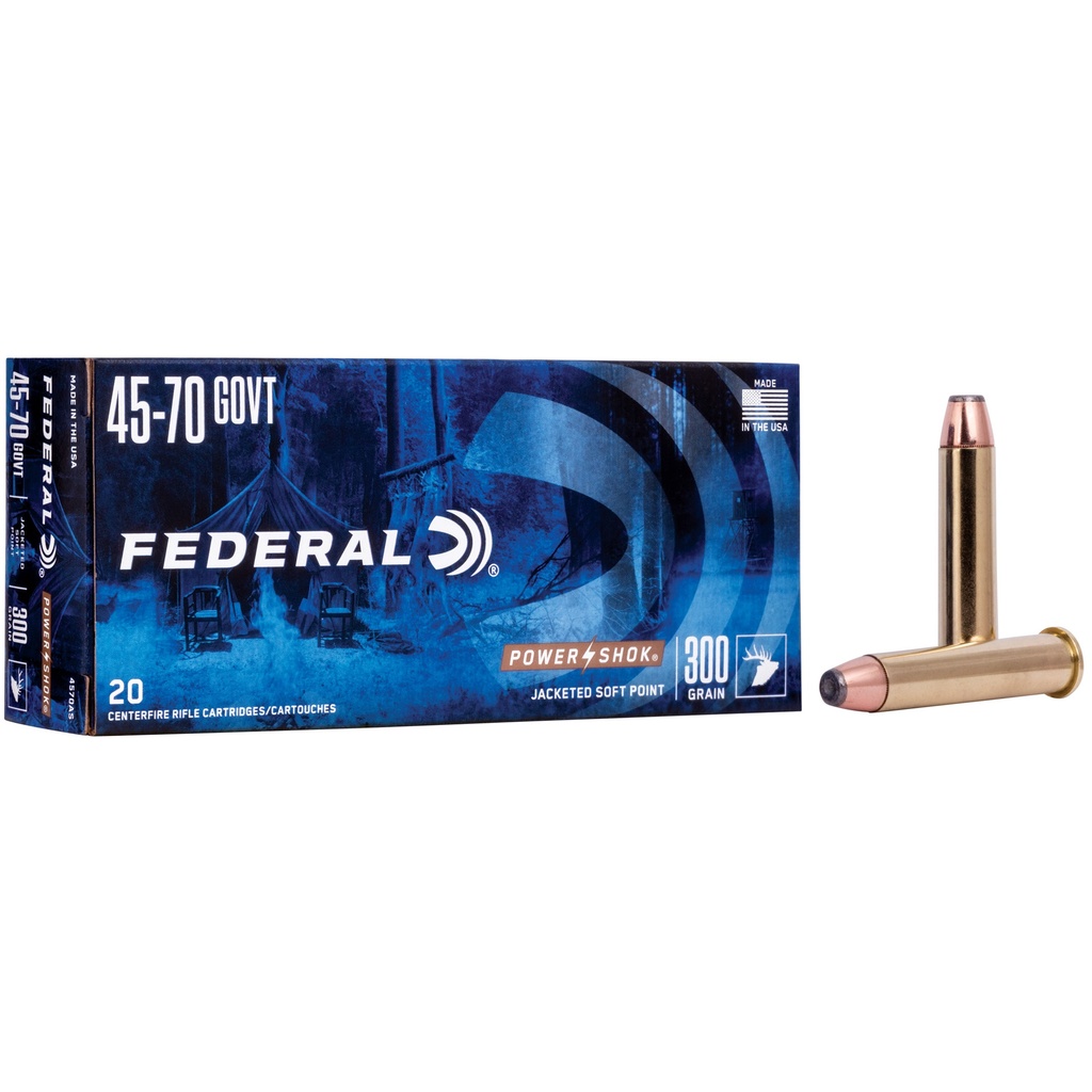 Federal FED PWRSHK 45-70 300GR SPR FN 20/200