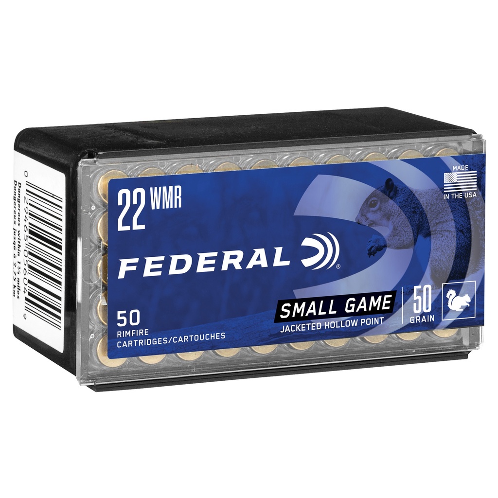 Federal FED GMSHK 22WMR 50GR JHP 50/3000