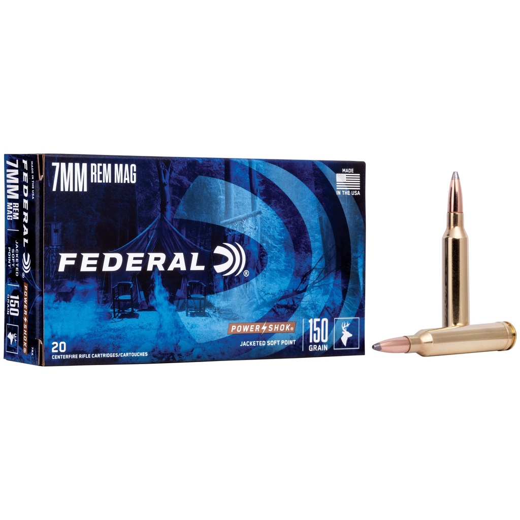 Federal FED PWRSHK 7MM MAG 150GR SP 20/200