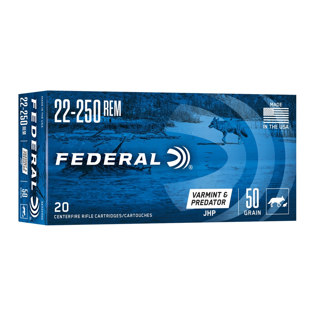 Federal FED AE 22-250 50GR JHP 20/200
