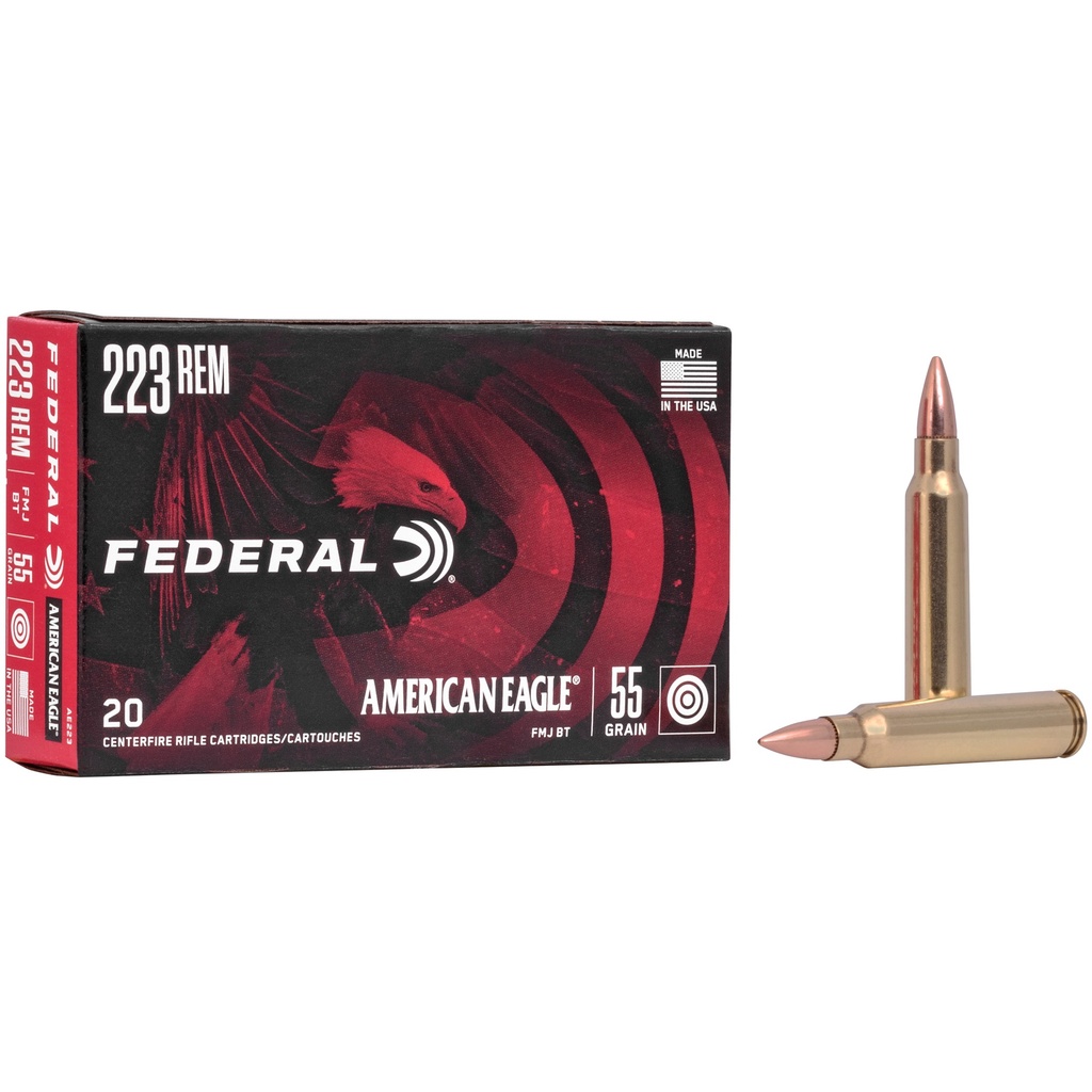 Federal FED AM EAGLE 223REM 55G FMJ BT20/500